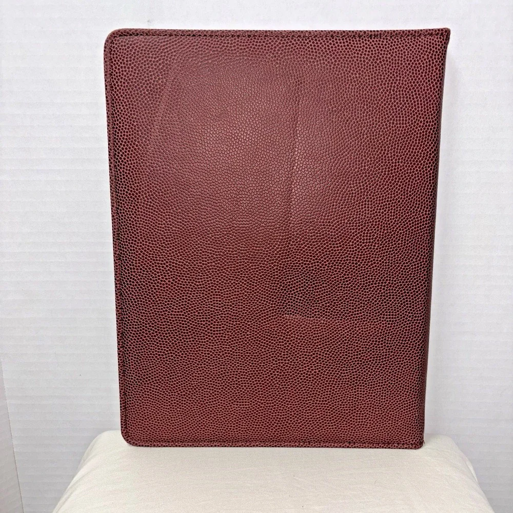 Wilson NFL football Texture Leather Notepad Holder Folder With Paper